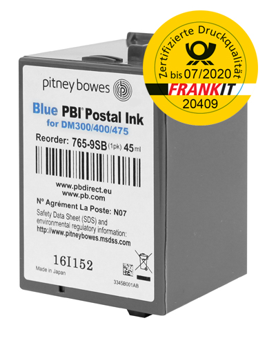 Pitney Bowes Frankierfarbe für Frankiermaschine DM300C/DM400C/DM450C+