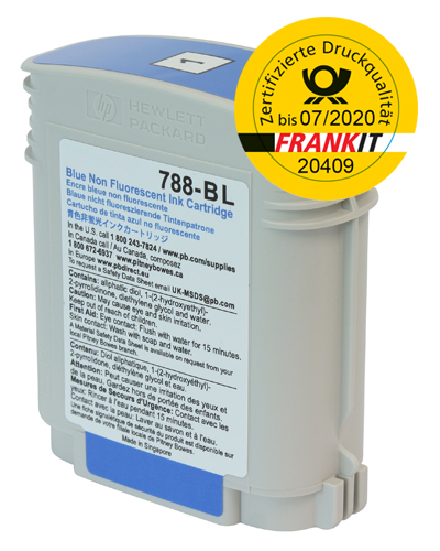Pitney Bowes Frankierfarbe - Blau - SendPro™ P/Connect+® Serie (Standard Capacity)