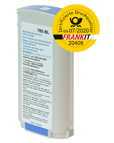Pitney Bowes Frankierfarbe - Blau - SendPro™ P/Connect+® Serie (High Capacity)