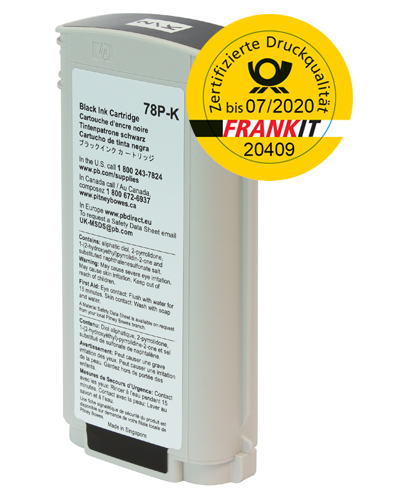 Pitney Bowes Frankierfarbe - schwarz - SendPro™ P/Connect+® Serie (High Capacity)