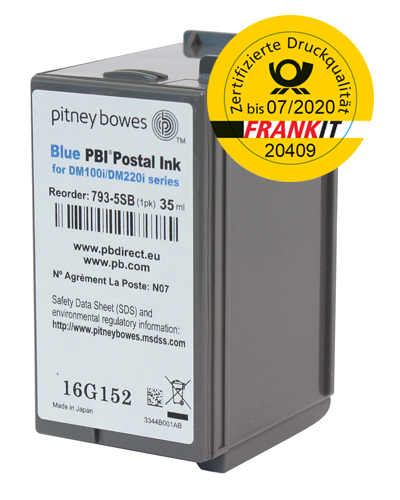 Pitney Bowes Frankierfarbe für Frankiermaschine DM100i, DM220i, SendPro C und SendPro+