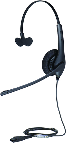 Jabra® Headset BIZ™ 1500, Kopfbügel, Duo, QD™-Stecker, 115 g, Kabellänge: 0,95 m, schwarz