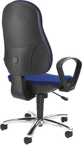 TOPSTAR® Bürodrehstuhl Synchro Steel mit Armlehnen, royalblau