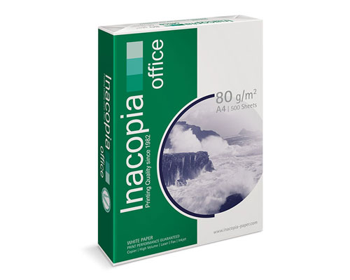 Inacopia Office - DIN A4, 80g/m², B-Qualität, 2500 Blatt/Karton