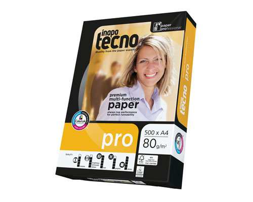 Inapa tecno paper pro - DIN A4, 80g/m², B-Qualität, 2500 Blatt/Karton