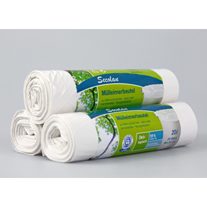 Secolan® Schwerl.-Abfalls.120L grau/schw.70x110cm - 18 Rollen / 10 Stk. / Rolle