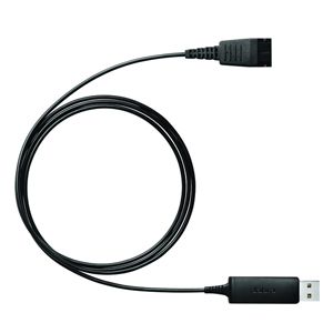 Jabra® Anschlusskabel LINK 230, QD™/USB - Stecker/Stecker, schwarz