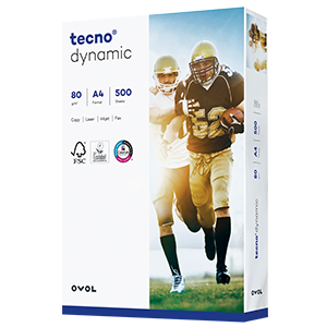 tecno dynamic, DIN A4, 80g/m², 2.500 Blatt/Karton