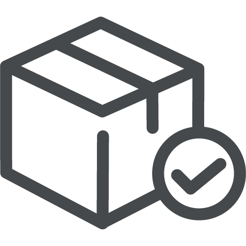 Secure courier drop-off PIN and QR access icon
