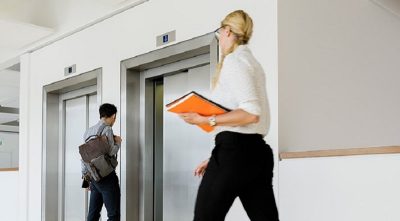 a woman walking