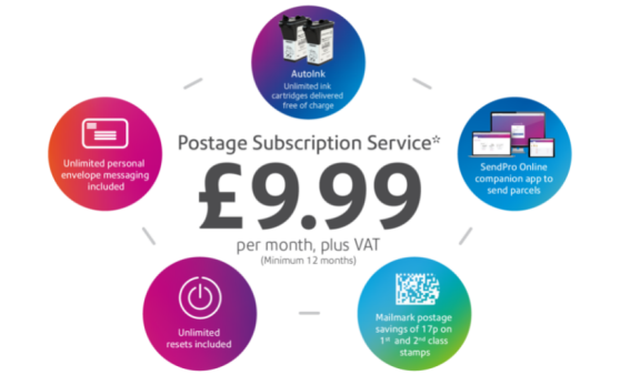 monthly postage service