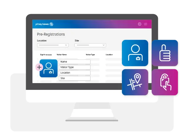 Pre-register visitors, employees and contractors Visitor Management