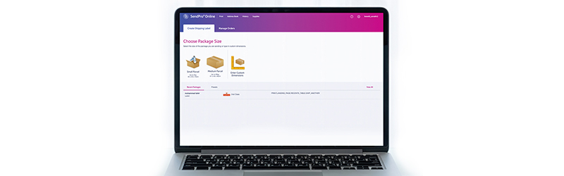 SendPro® Online data