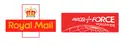 Royal Mall logo and Parcelforce logo
