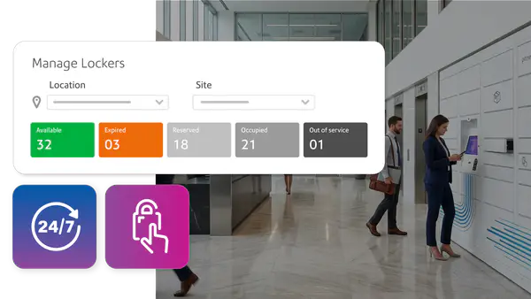 Smart lockers for property parcel management