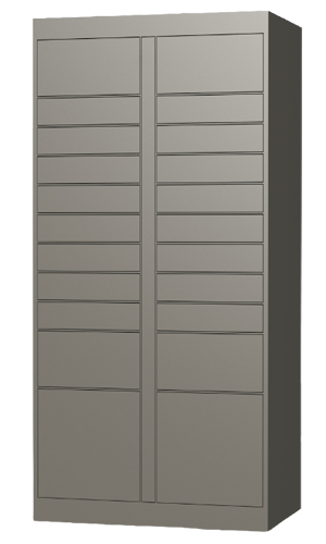 Indoor Mixed Door Tower locker bank