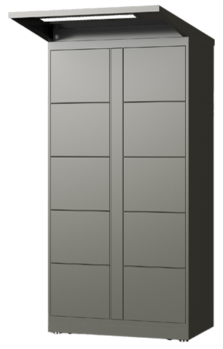 Outdoor Medium-Plus Door Tower with weather-resistant canopy