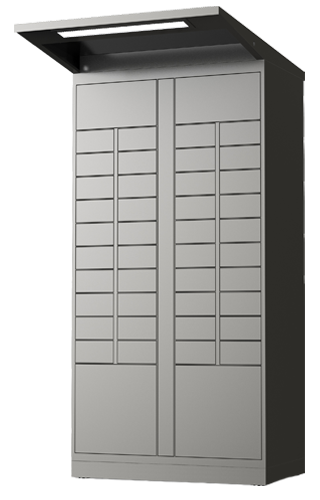 Outdoor XS Door Tower with weather-resistant canopy