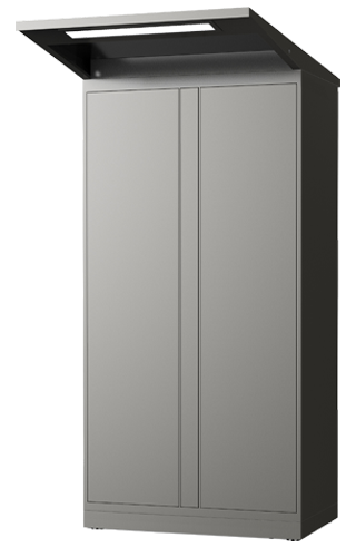 Outdoor XXL Door Tower with weather-resistant canopy