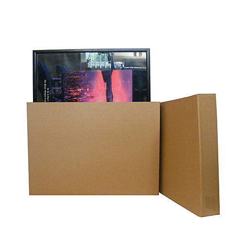 Brown Large Telescopic Picture Box - 800x90x500/950mm - pk1