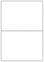 Plain Plain Self Adhesive Labels (2/Sheet) - LabelSize:200x144mm - pk100