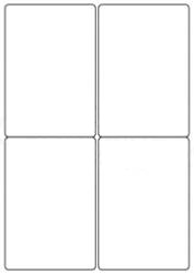 Plain Plain Self Adhesive Labels (4/Sheet) - LabelSize:99x144mm - pk100