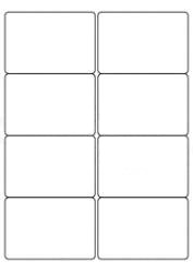 Plain Plain Self Adhesive Labels (8/Sheet) - LabelSize:99x68mm - pk100