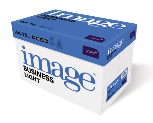 Image Business Light Paper - A4 - White - 75gsm - B Quality - Box of 5 reams (2500 sheets)