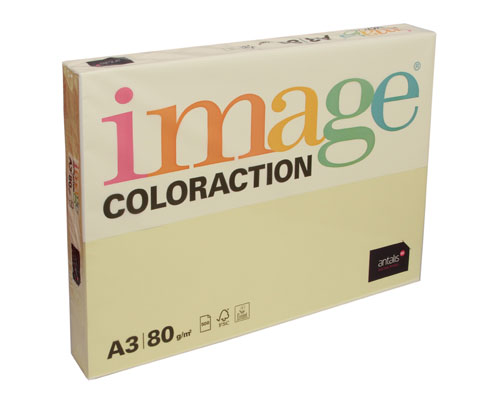 Image ColorAction Pale Tints - Yellow A3 80gsm Paper