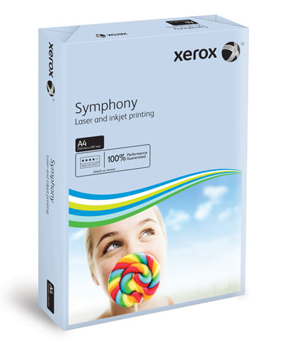 Xerox Symphony Pastel Tints - Blue A4 80gsm Paper