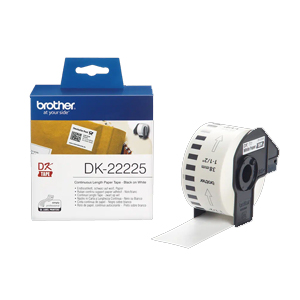 Brother DK-22225 continuous direct thermal paper label roll