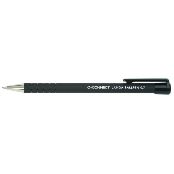 Q-Connect Lamda Ballpoint Pen Medium Black (Pack of 12) KF00672