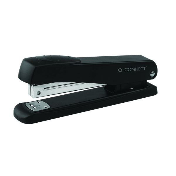 Q-Connect Full Strip Metal Stapler Black KF01231