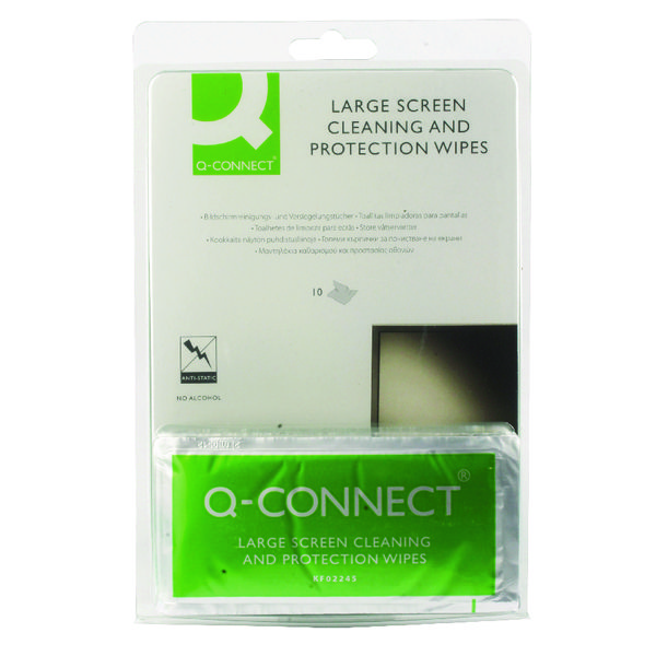 Q-Connect Large Screen/Protection Wipes (Pack of 10) KF02245A