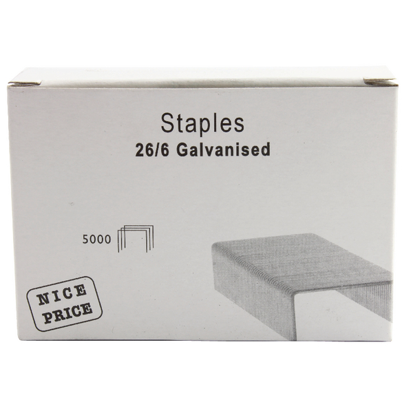 26/6mm Metal Staples (Pack of 5000) WX27001