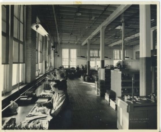 Employees at Stamford factory