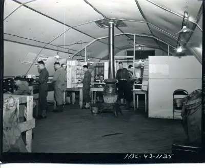 Mailroom during wwii