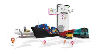 A person carrying shipping boxes