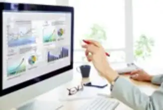 graphs on a computer screen