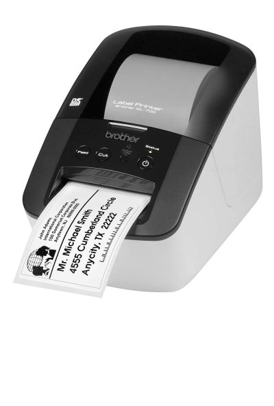 The Brother QL-700 High-speed, Professional Label Printer is a thermal label maker machine