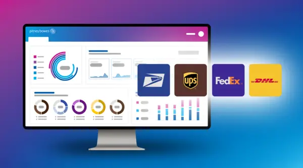 PitneyShip dashboard with carrier and mobile options
