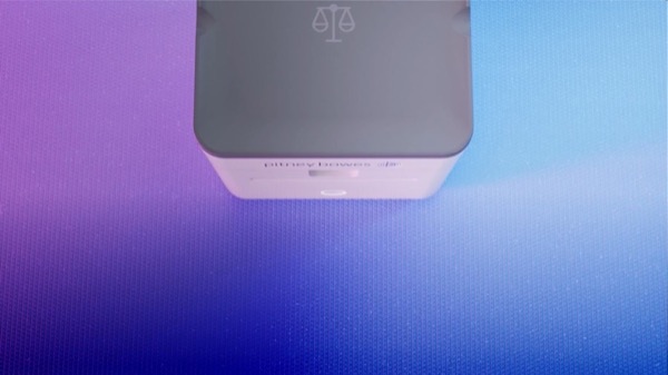 Top view of PitneyShip Cube device