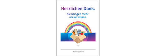 Herzlichen Dank. Sie bringen mehr als sie wissen.