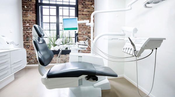 dentist's chair and office