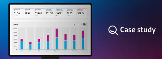 chart showing data to help with sending - case study