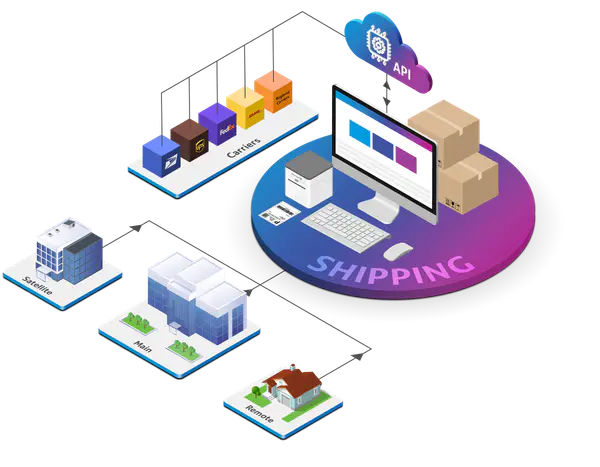 Simplify shipping illustration