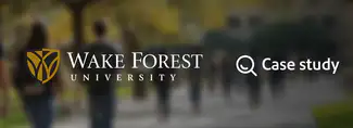 Wake Forest University logo and case study