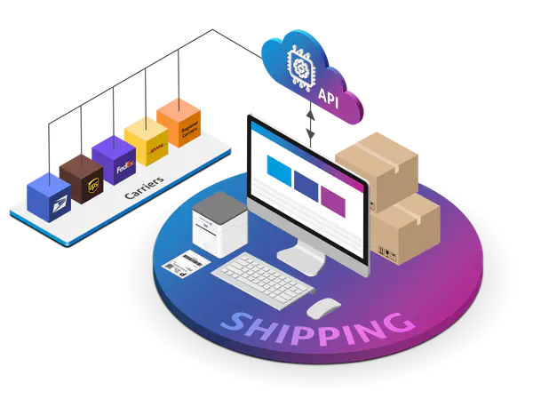 Simplify shipping illustration
