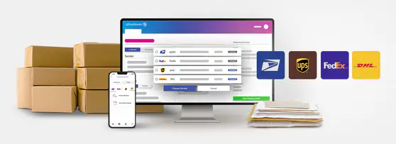 Shipping software with carrier options