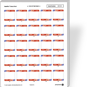 SendPro Postage Sheets for Stamp Printing 5 sheets; 125 labels